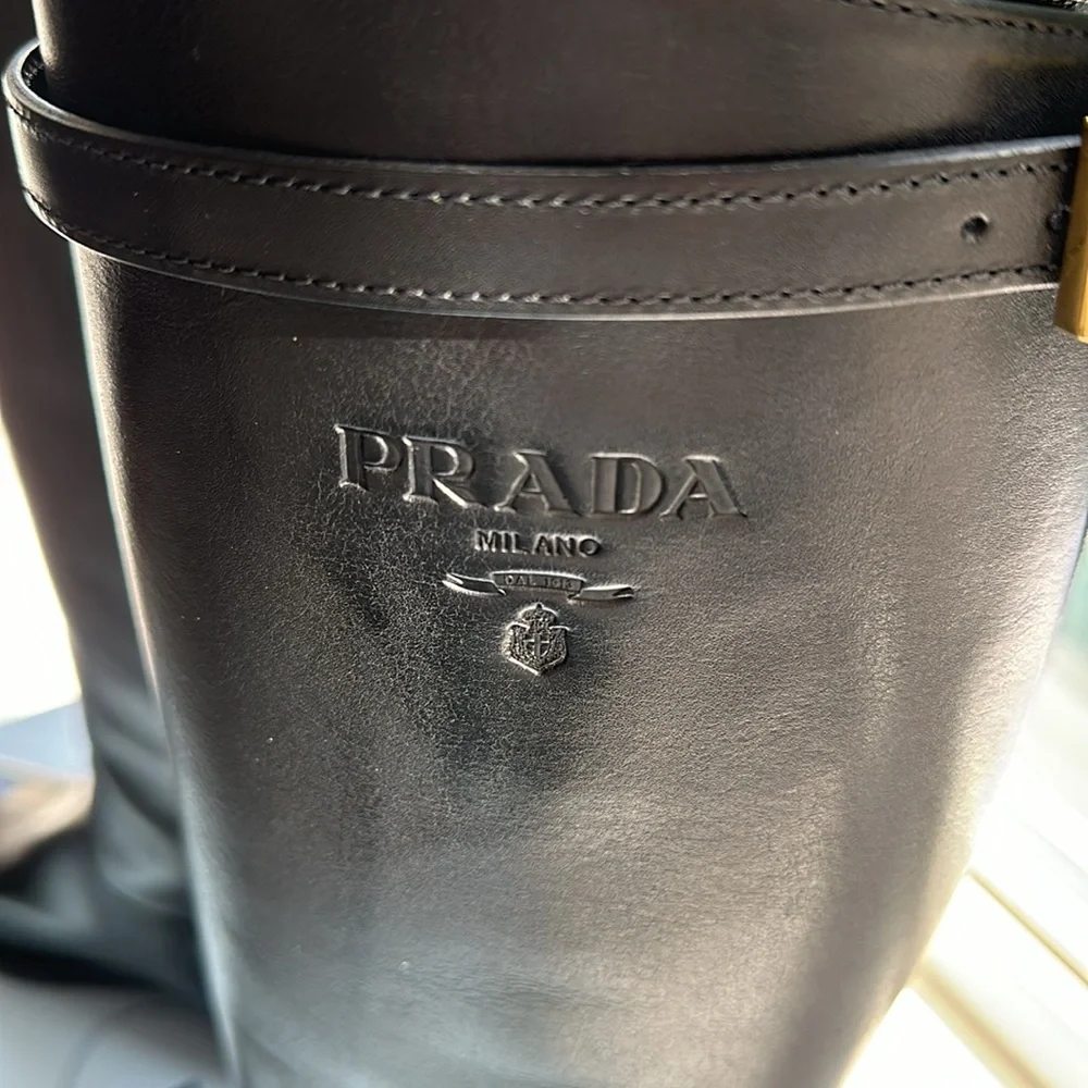 Prada knee high riding boots (size 38) - Picture 2 of 11